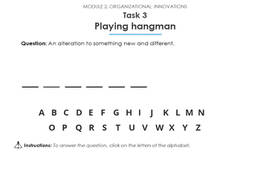 Playing hangman