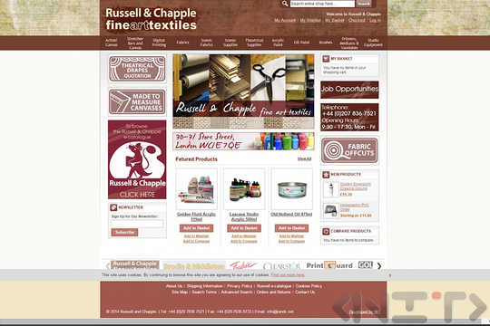 Уеб сайтът на Russell&Chapple_1
