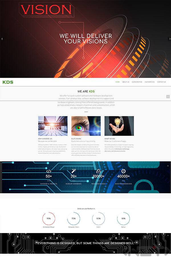 Уеб сайтът на KDS_1