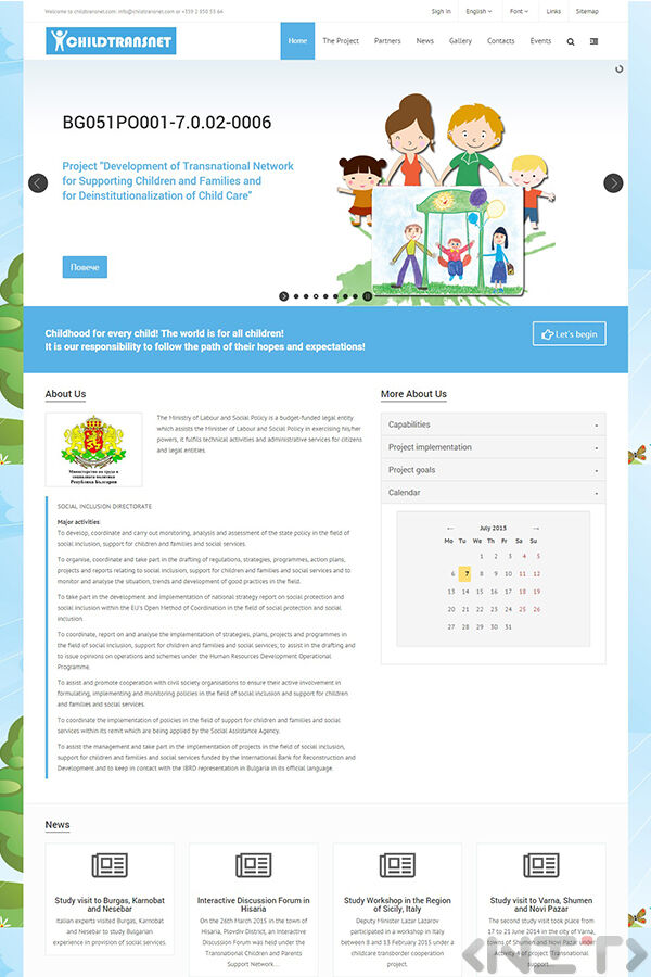 Website development for ChildtransNet by NIT-New Internet Technologies Ltd_1