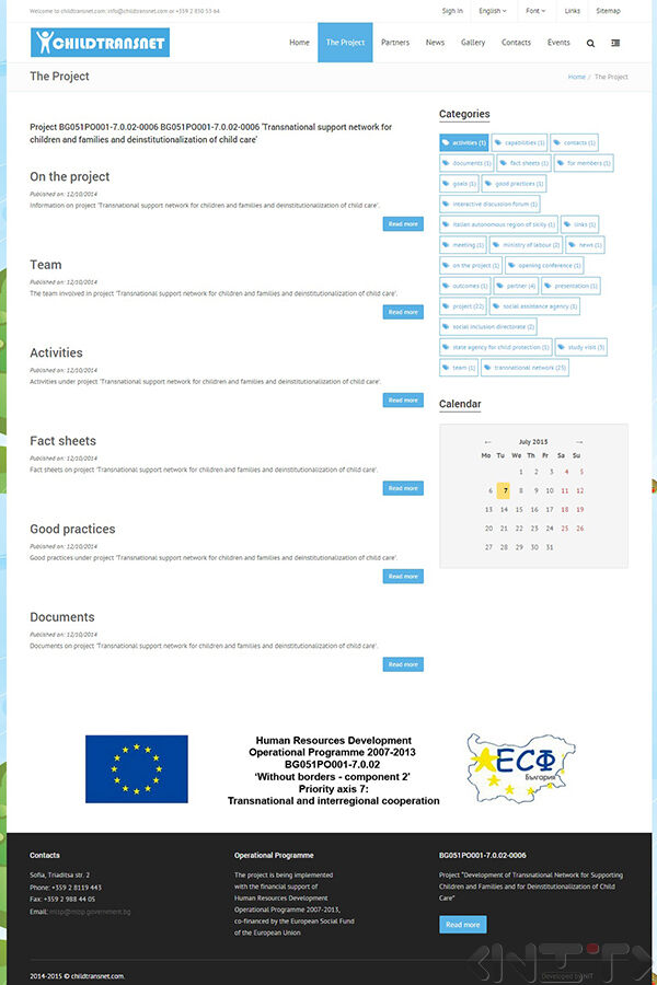 Website development for ChildtransNet by NIT-New Internet Technologies Ltd_2