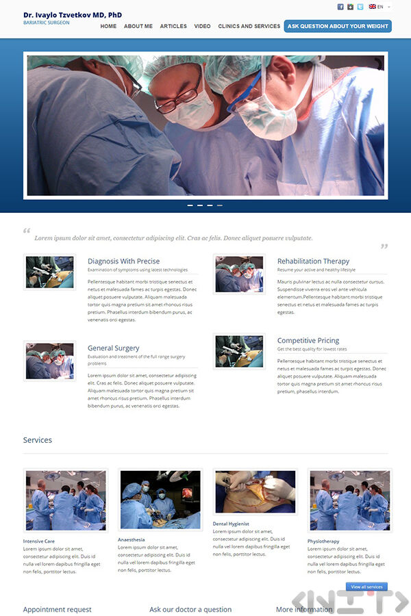 Website development for Dr.Ivaylo Tzvetkov by NIT-New Internet Technologies Ltd_1