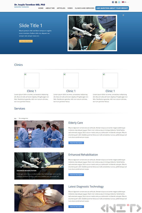 Website development for Dr.Ivaylo Tzvetkov by NIT-New Internet Technologies Ltd_3