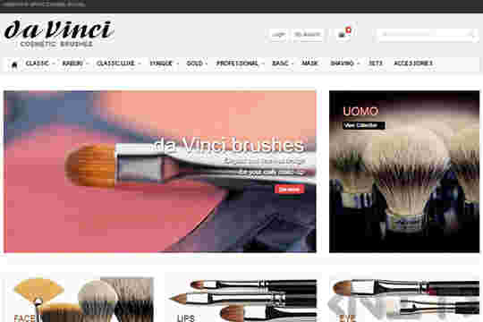 Online store development for Da Vinci Cosmetic Brushes by NIT-New Internet Technologies Ltd_1