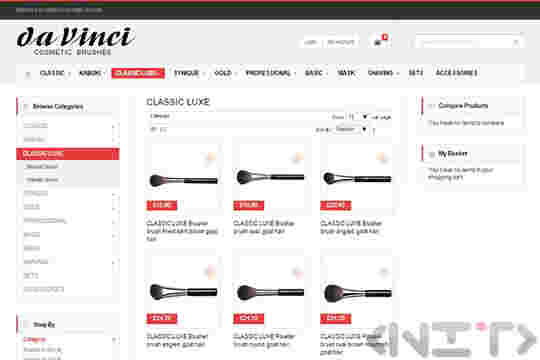 Online store development for Da Vinci Cosmetic Brushes by NIT-New Internet Technologies Ltd_2