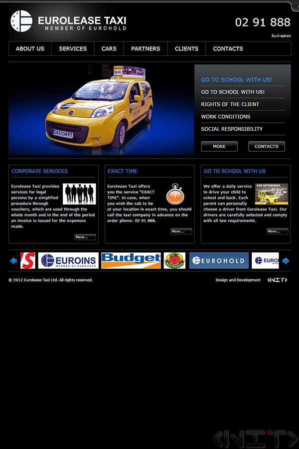 Website development for Eurolease Taxi by NIT-New Internet Technologies Ltd_1