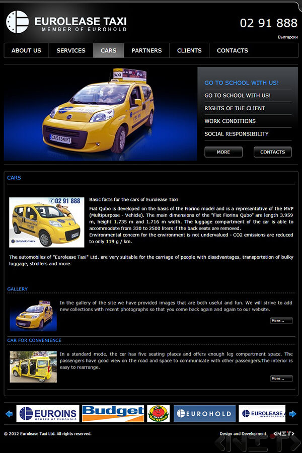 Website development for Eurolease Taxi by NIT-New Internet Technologies Ltd_2
