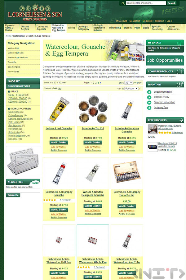 Online store development for Cornelissen by NIT-New Internet Technologies Ltd_2