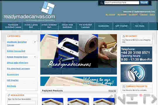 Online store development for Readymadecanvas.com by NIT-New Internet Technologies Ltd_1
