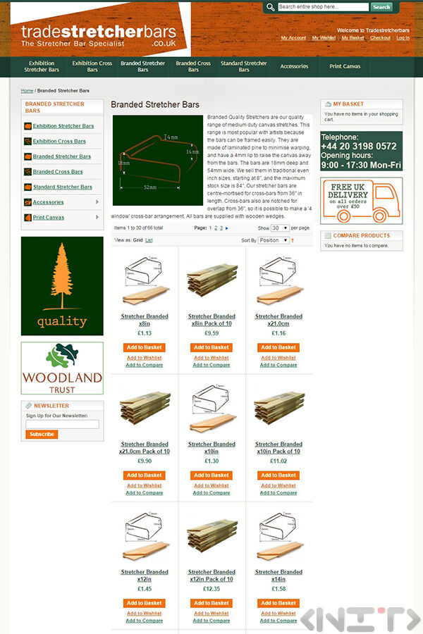 Online store development for Tradestretcherbars.co.uk by NIT-New Internet Technologies Ltd_2