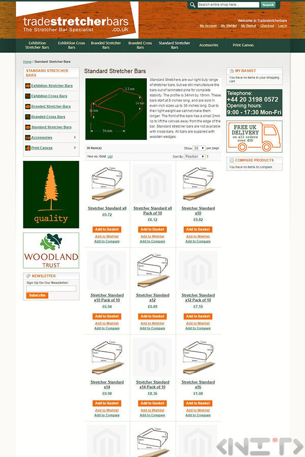 Online store development for Tradestretcherbars.co.uk by NIT-New Internet Technologies Ltd_3