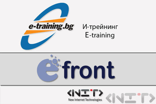 Delivery of a learning management system eFront for E-training.bg by NIT-New Internet Technolgies Ltd.