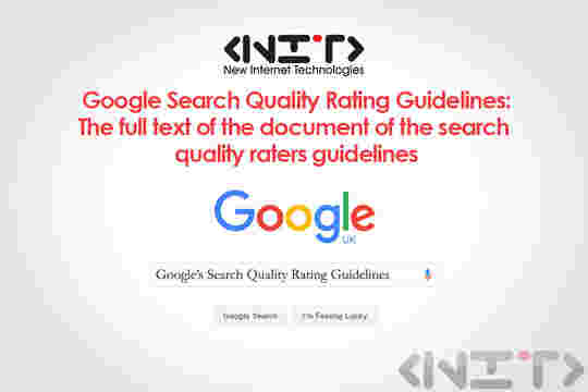 Google Search Quality Rating Guidelines - full document