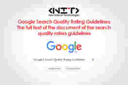 Search Quality Raters guidelines