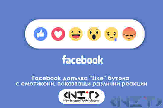 Facebook допълва “Like” бутона с емотикони, показващи различни реакции