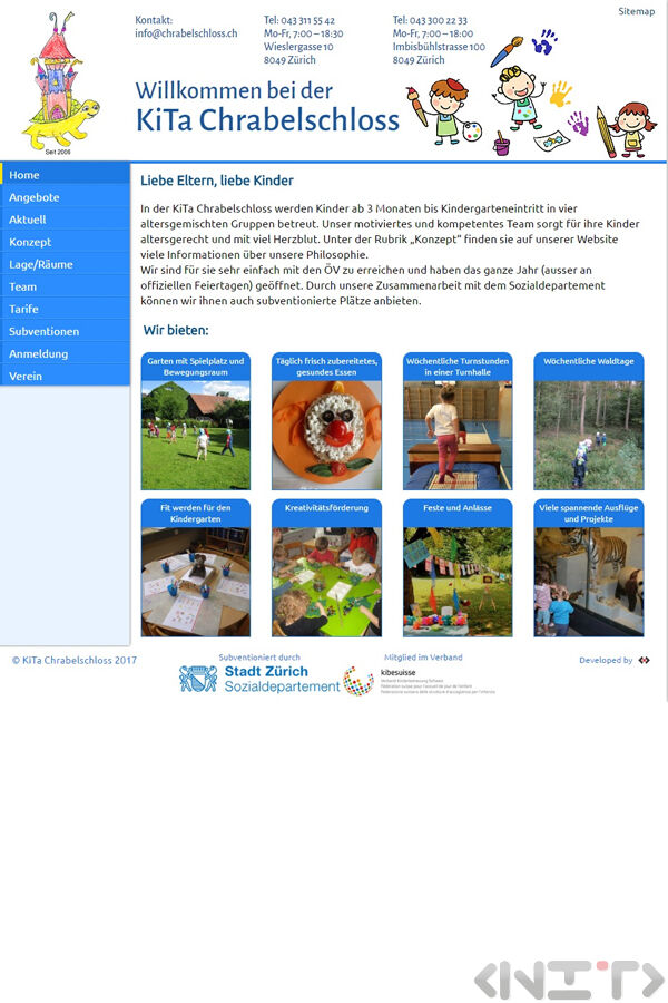 Изработка на уеб сайта за детска градина KiTa Chrabelschloss - 1