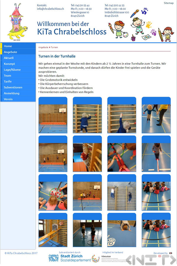 Изработка на уеб сайта за детска градина KiTa Chrabelschloss - 3